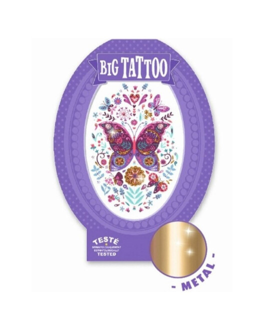 Djeco Metalik Dövme // Butterfly