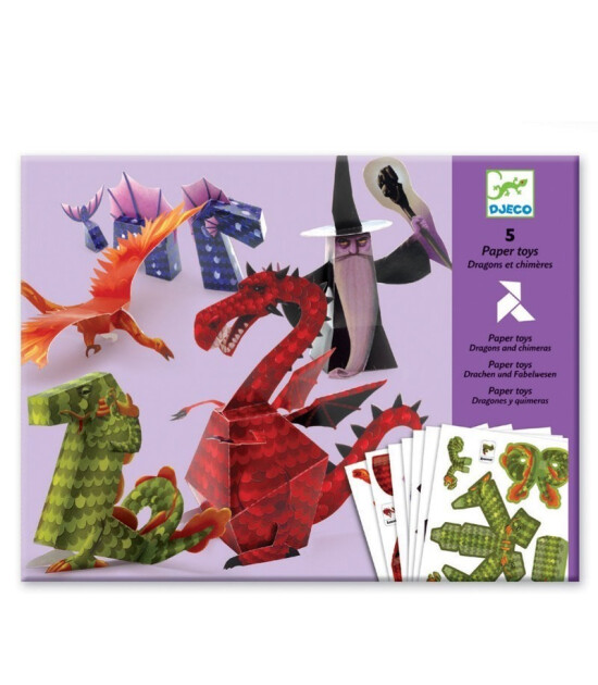 Djeco Kağıt Maket // Dragons And Chimeras Keyif Bebesi Kids & Toys
