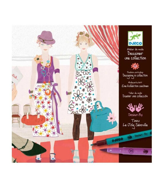 Djeco Boyama Set // Drawing a Fashion Show