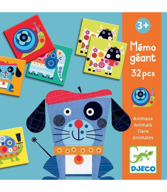 Djeco Eşleştirme Oyunu // Giant Memo - Animals