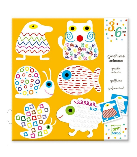 Djeco Kağıt Aktiveteler // Graphism Animals