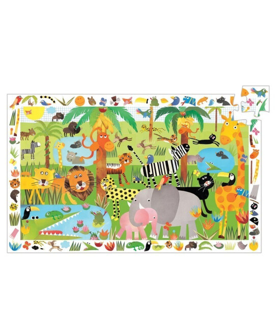 Djeco Observation Puzzle // Jungle (35 Parça)