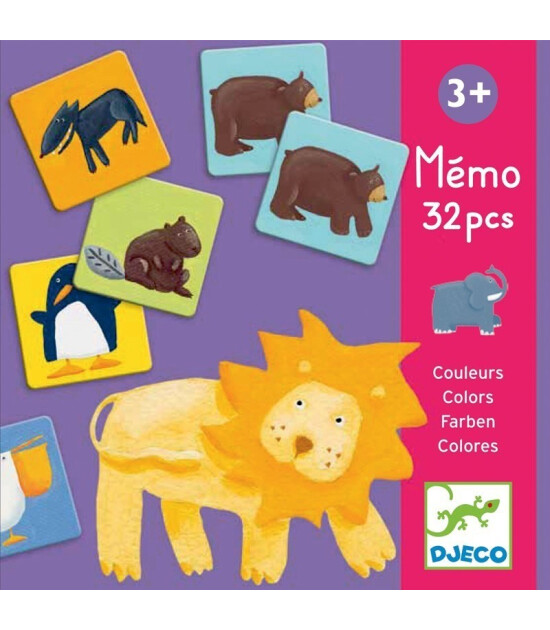 Djeco Eşleştirme Oyunu // Memo Colour Animals