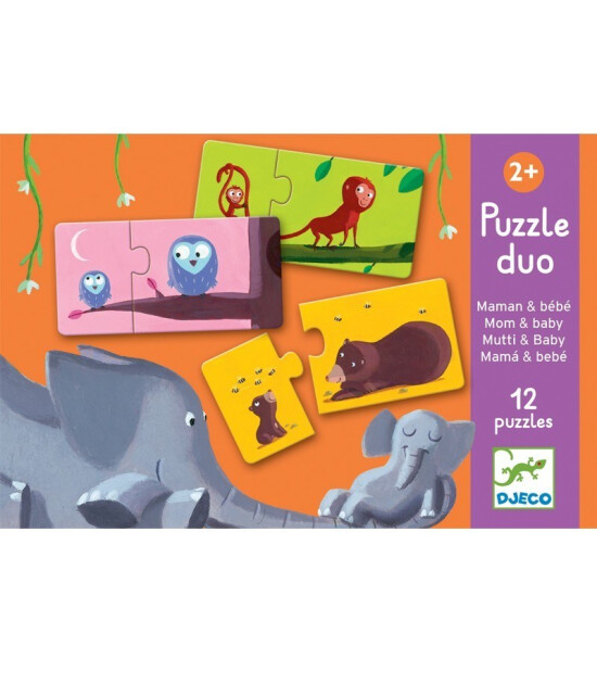 Djeco Duo Puzzle Set // Mom Baby (2 Parça)