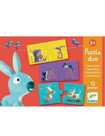 Djeco Duo Puzzle Set // Opposites (2 Par&ccedil;a)