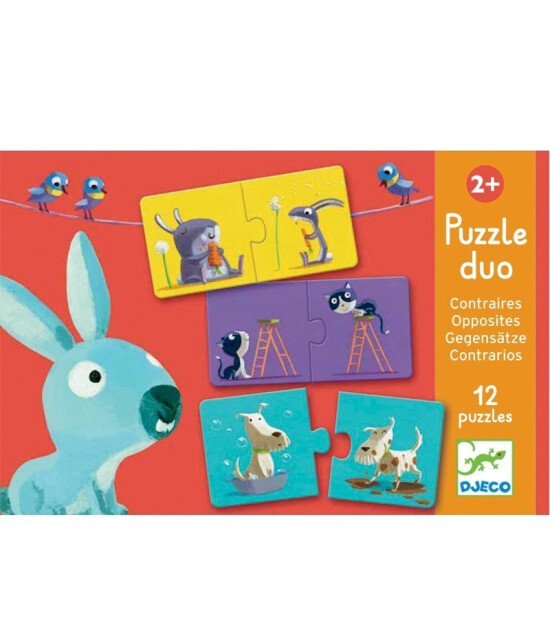 Djeco Duo Puzzle Set // Opposites (2 Parça)