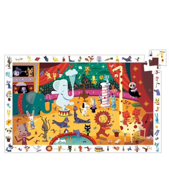 Djeco Observation Puzzle // Circus (35 Parça)