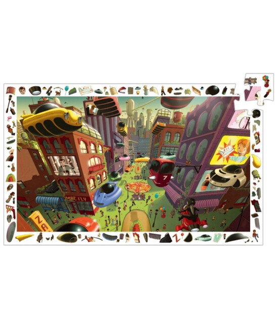 Djeco Observation Puzzle // City of the Future (200 Parça)
