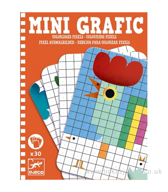 Djeco Mini Grafic Colouring Pixels // Pixelleri Renklendir