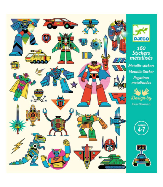 Djeco Çıkartmalar // Robotlar
