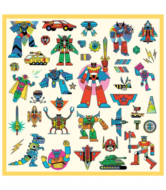 Djeco Çıkartmalar // Robotlar