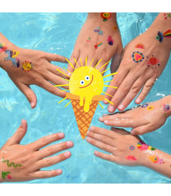 Djeco Geçici Dövme // Weather Emojis