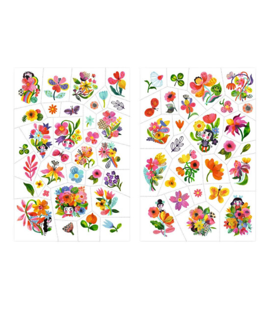 Djeco Geçici Dövme // Aqua Flor