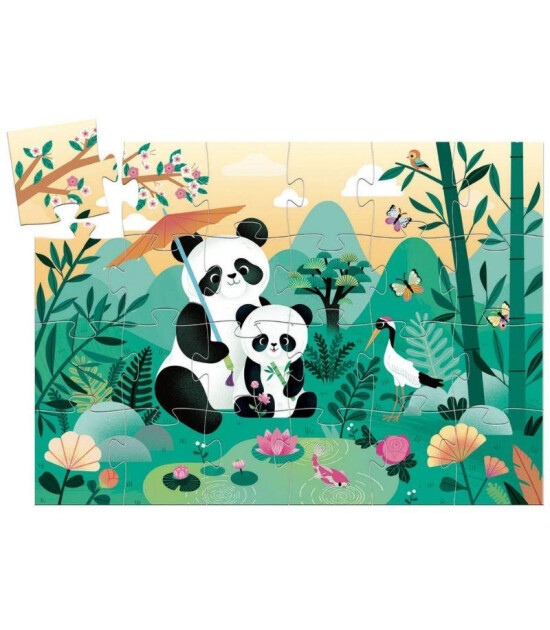 Djeco Dekoratif Puzzle // Leo The Panda (24 Parça)