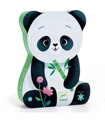 Djeco Dekoratif Puzzle // Leo The Panda (24 Par&ccedil;a)