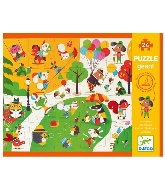 Djeco Giant Dokulu Puzzle // Square (24 Parça)