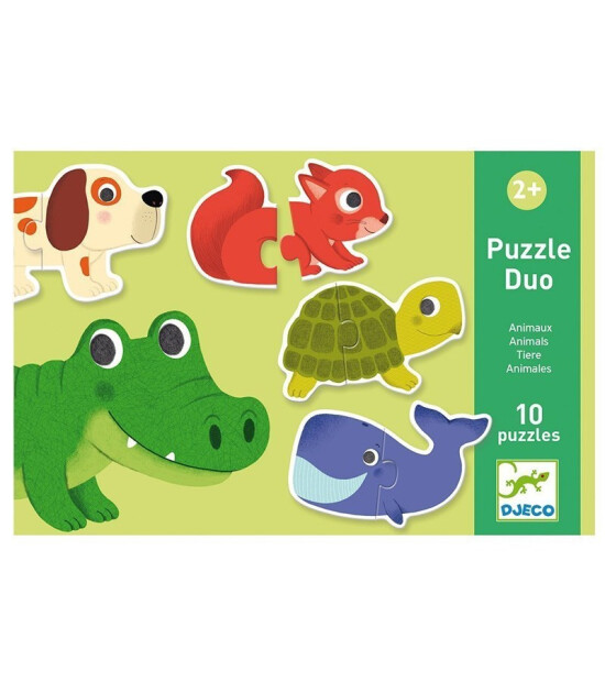 Djeco Duo Puzzle Set // Animals (2 Parça)