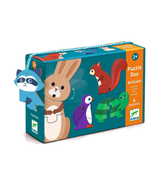 Djeco Duo Puzzle Set // Articulo Animals (2 Parça)