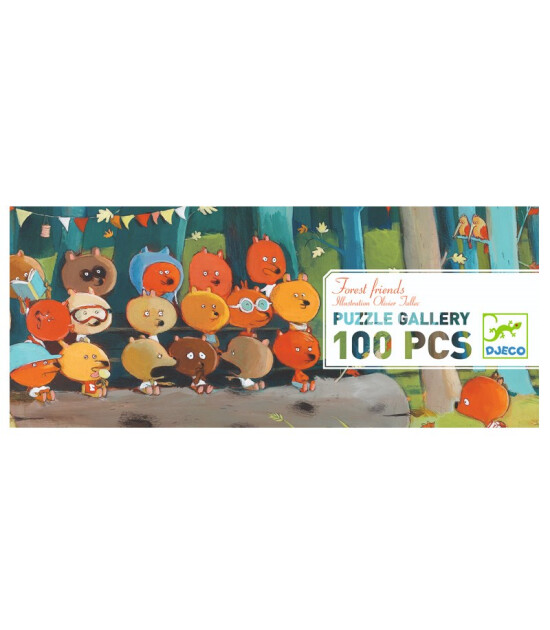 Djeco Puzzle Gallery // Forest Friends (100 Parça)