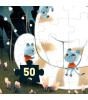 Djeco Wizzy Puzzle // Cuddly Cats (50 Parça)