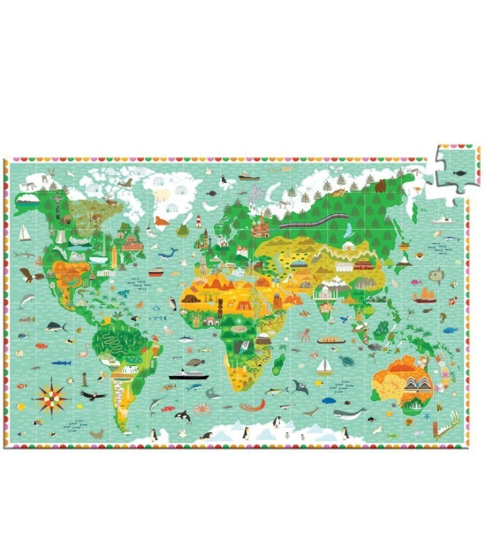 Djeco Puzzle // Around The World - Booklet (200 Parça)