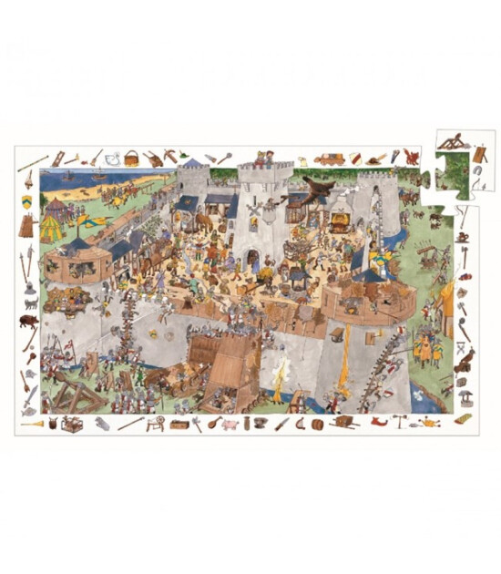 Djeco Observation Puzzle // Fortified Castle (100 Parça)