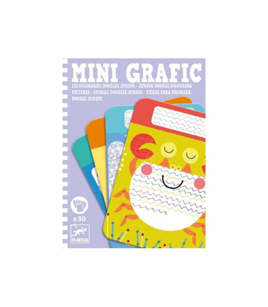 Djeco Mini Grafik Renklendir // Junior Doodle Colouring Pictures