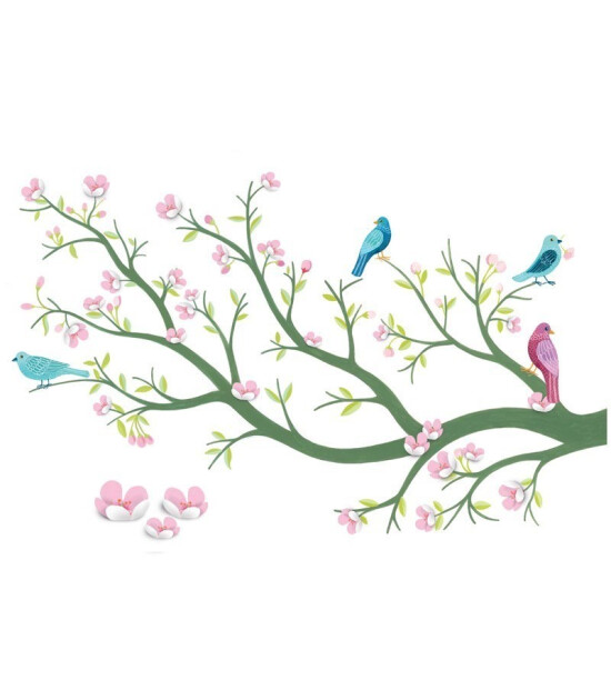 Djeco Little Big Room Duvar Sticker // Cherry Tree In Bloom-kb