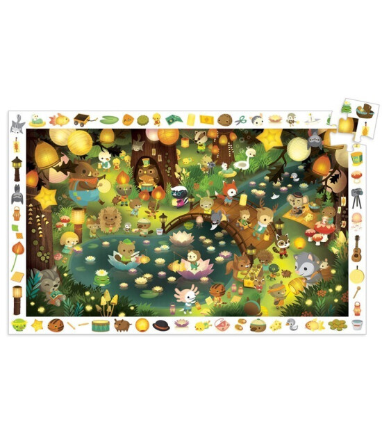 Djeco Observation Puzzle // Party In The Forest (35 Parça)