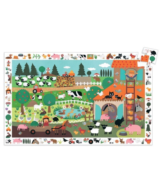 Djeco Observation Puzzle // The Farm (35 Parça)