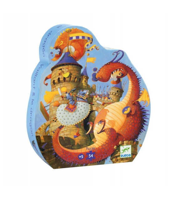 Djeco Puzzle // Vaillant and the Dragon (54 Parça)