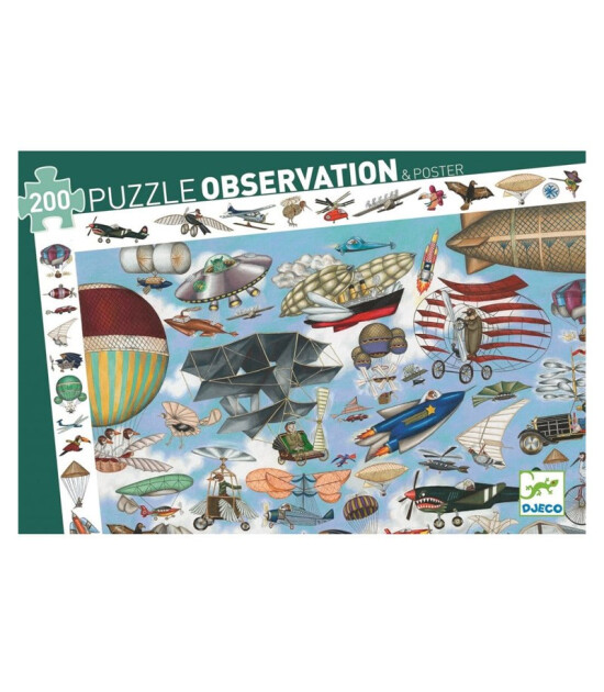 Djeco Observation Puzzle // Aero Club (200 Parça)