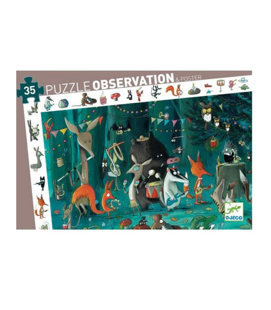 Djeco Observation Puzzle // The Orchestra (35 Parça)