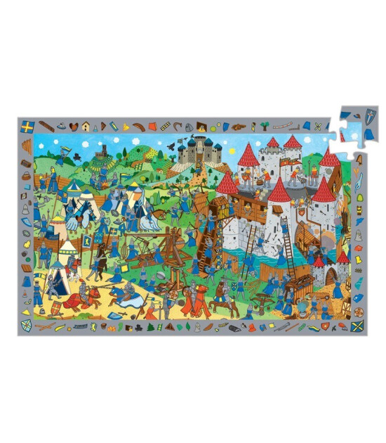 Djeco Observation Puzzle // Knights (54 Parça)