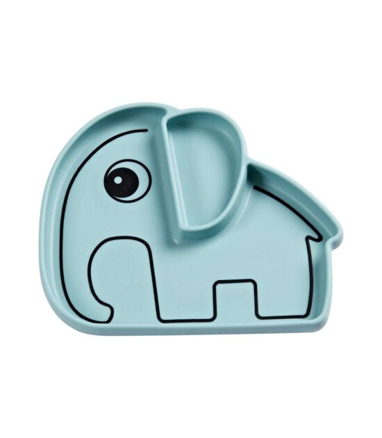 Done by Deer Vakumlu B&ouml;lmeli Silikon Tabak // Elphee - Mavi