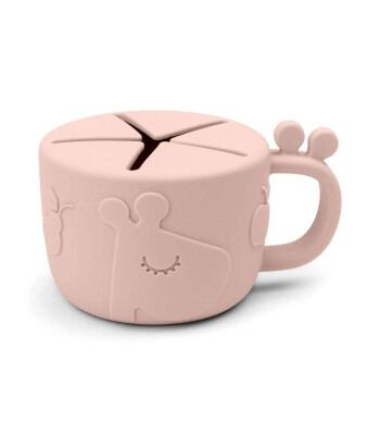 Done by Deer D&ouml;k&uuml;lmeyen Silikon Atıştırma Kabı // Raffi - Pembe