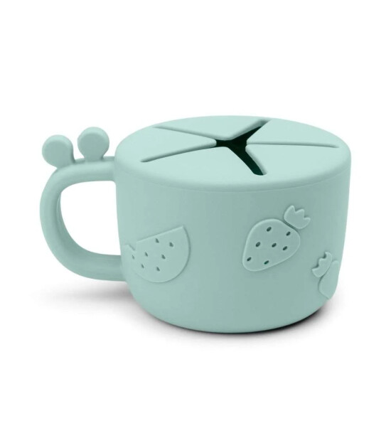 Done by Deer D&ouml;k&uuml;lmeyen Silikon Atıştırma Kabı // Raffi - Yeşil