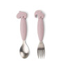Done by Deer Paslanmaz &Ccedil;elik &Ccedil;atal Kaşık Seti // Deer Friends - Pembe