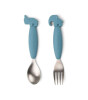 Done by Deer Paslanmaz &Ccedil;elik &Ccedil;atal Kaşık Seti // Deer Friends - Mavi