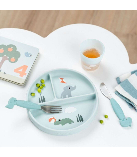 Done by Deer Paslanmaz &Ccedil;elik &Ccedil;atal Kaşık Seti // Deer Friends - Mavi