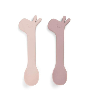 Done by Deer Silikon Kaşık Seti (2 Adet) // Lalee - Pembe