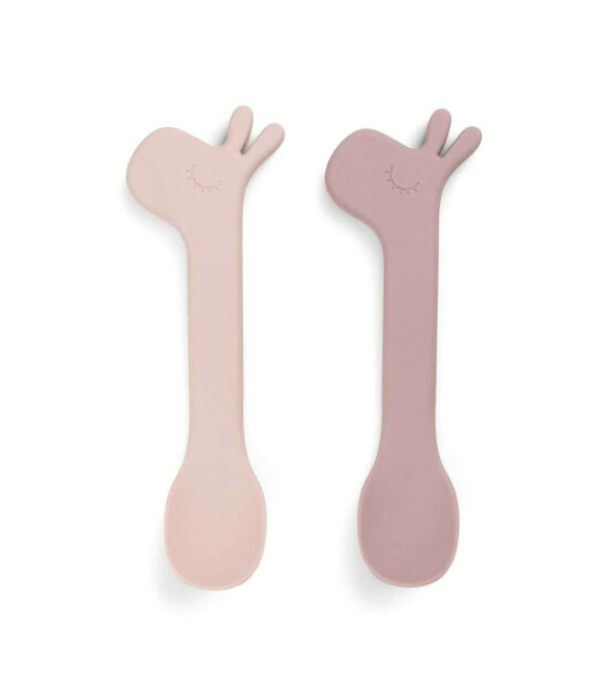 Done by Deer Silikon Kaşık Seti (2 Adet) // Lalee - Pembe