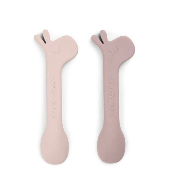 Done by Deer Silikon Kaşık Seti (2 Adet) // Lalee - Pembe