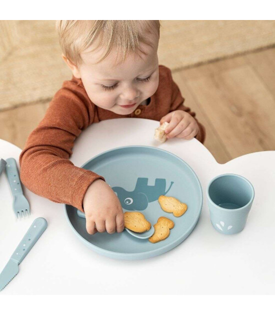 Done by Deer &Ccedil;atal Kaşık Bı&ccedil;ak Seti // Happy Dots - Mavi