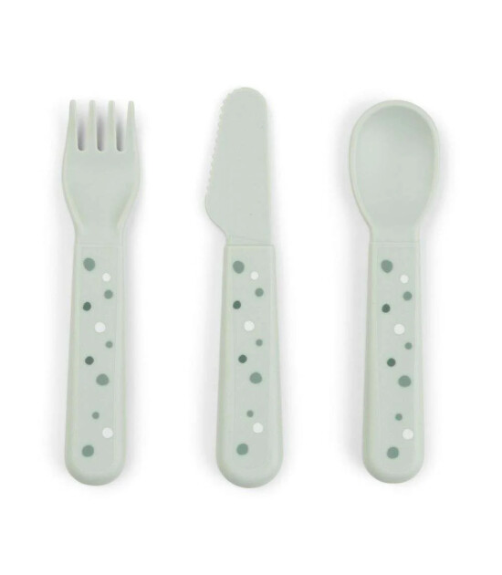 Done by Deer &Ccedil;atal Kaşık Bı&ccedil;ak Seti // Happy Dots - Yeşil