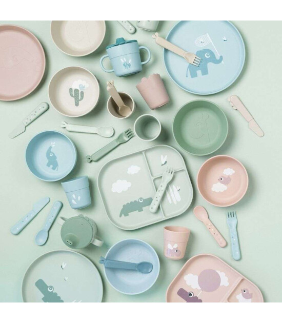 Done by Deer &Ccedil;atal Kaşık Bı&ccedil;ak Seti // Happy Dots - Yeşil