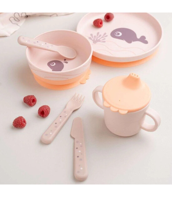 Done by Deer &Ccedil;atal Kaşık Bı&ccedil;ak Seti // Happy Dots - Pembe