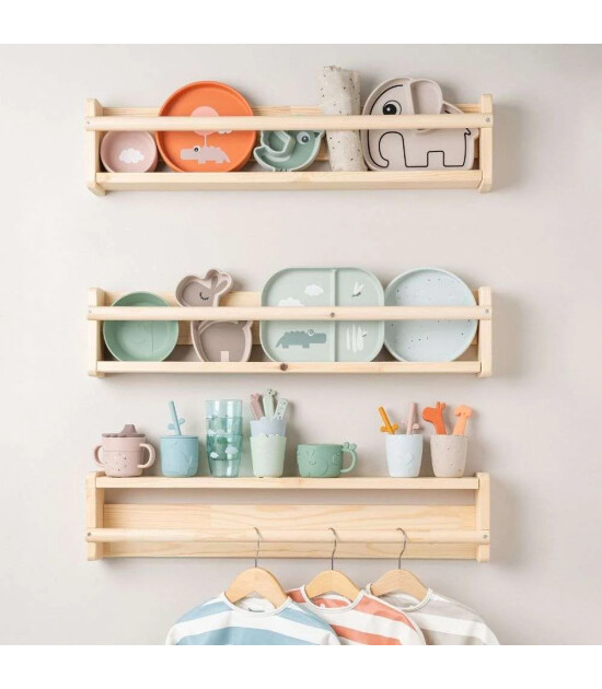 Done by Deer Vakumlu B&ouml;lmeli Silikon Tabak // Elphee - Bej