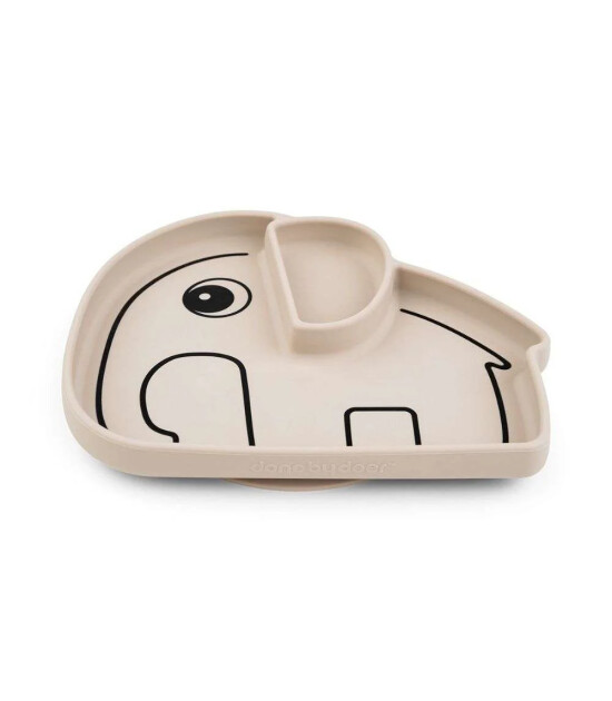 Done by Deer Vakumlu B&ouml;lmeli Silikon Tabak // Elphee - Bej