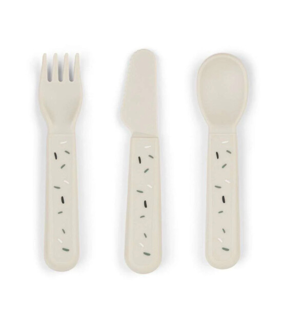 Done by Deer &Ccedil;atal Kaşık Bı&ccedil;ak Seti // Happy Dots - Bej